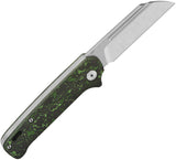 QSP Knife Penguin Slip Joint Jungle Wear Carbon Fiber Folding 20CV Knife 130SJE1