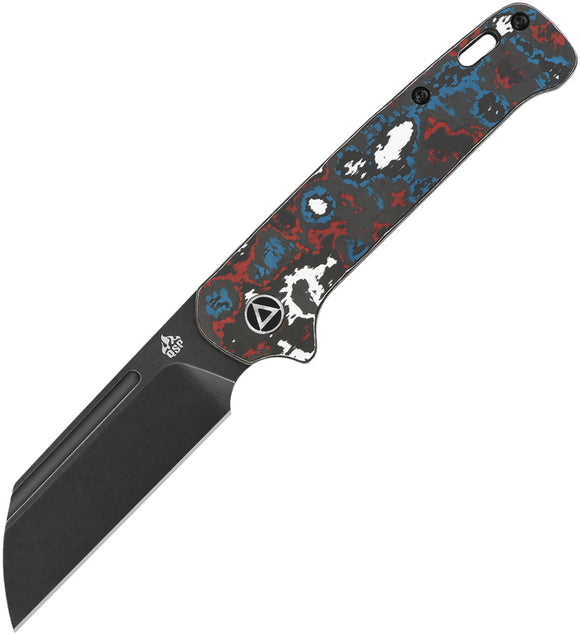 QSP Knife Penguin Slip Joint Nebula Carbon Fiber Folding CPM-20CV Knife 130SJF2