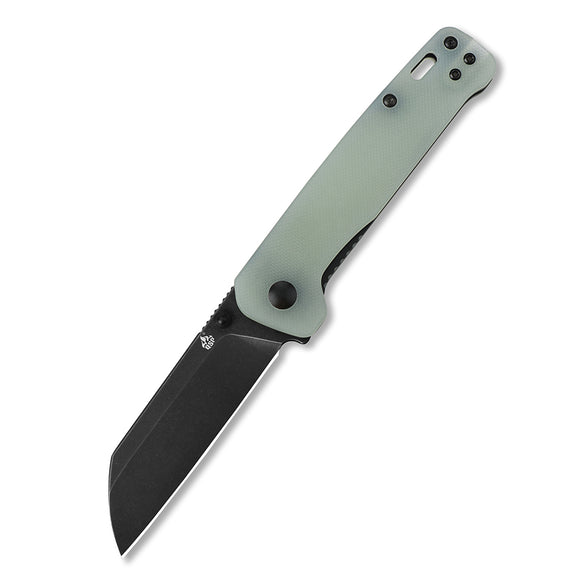 QSP Penguin Jade G10 D2 Black Blade Folding Pocket Knife 130w