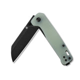 QSP Penguin Jade G10 D2 Black Blade Folding Pocket Knife 130w