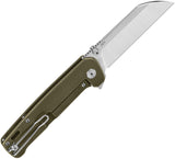 QSP Knife Penguin Plus Framelock Bronze Titanium Folding CPM-20CV Knife 130XLB2
