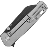 QSP Knife Penguin Plus Knife Framelock Aluminum Foil Folding Black 20CV 130XLD2