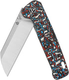 QSP Knife Penguin Plus Framelock Nebula CF & Titanium Folding 20CV Knife 130XLG1