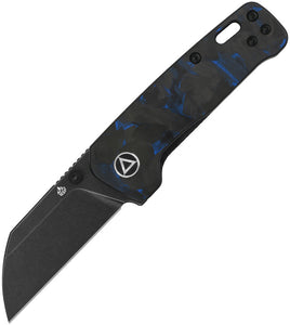 QSP Knife Penguin Mini Knife Linerlock Blue & Black Folding 14C28N Blade 130XSD2