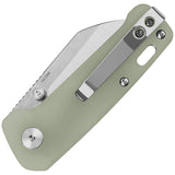 QSP Knife Penguin Mini Pocket Knife Linerlock Jade G10 Folding 14C28N 130XSF1