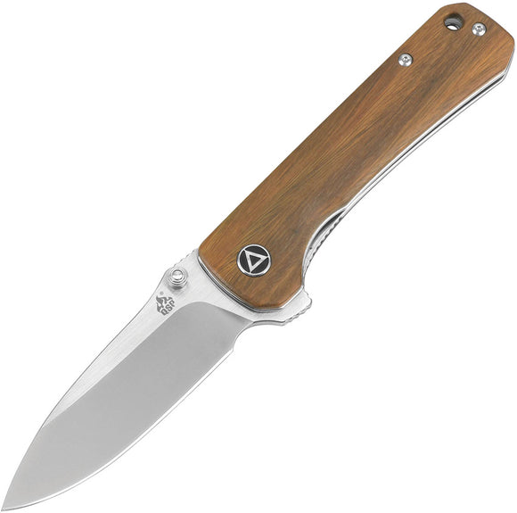 QSP Knife Hawk Linerlock Verawood Folding Knife 131D