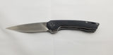 QSP Leopard Linerlock Black Micarta Folding 14C28N Sandvik Pocket Knife 135B