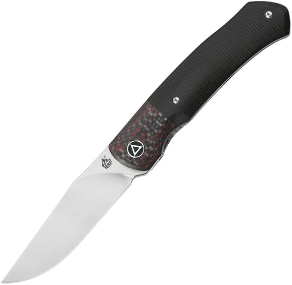QSP Gannet Black 154cm Front Flipper Folding Knife 137