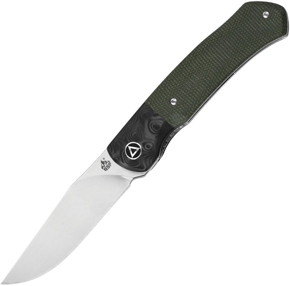 QSP Gannet Green 154cm Front Flipper Folding Knife 137