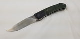 QSP Gannet Green 154cm Front Flipper Folding Knife 137