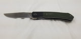 QSP Gannet Green 154cm Front Flipper Folding Knife 137