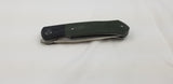 QSP Gannet Green 154cm Front Flipper Folding Knife 137