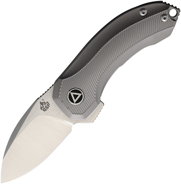QSP Knife Hamster Framelock Grey Folding Knife 138a
