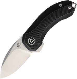 QSP Knife Hamster Framelock Black Folding Knife 138b