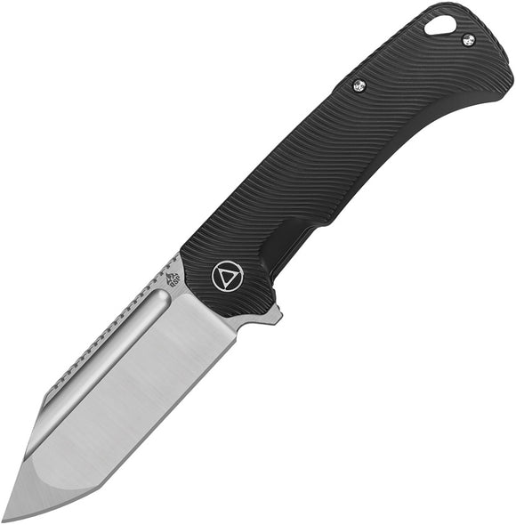 QSP Knife Rhino Framelock Black Titaniium Folding Bohler M390 Pocket Knife 143H