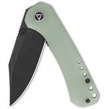 QSP Knife Kestrel Linerlock Jade G10 Folding Black 14C28N Pocket Knife 145B2