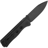 QSP Knife Canary Linerlock Blackout G10 Folding 14C28N Pocket Knife 150A2