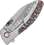 QSP Knife Capybara Framelock Titanium & Nebula CF Folding SW M390 Knife OPEN BOX