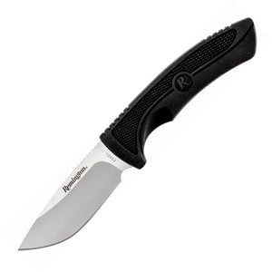 Remington Sportsman 7.25" Black TPR 420J2 Fixed Blade Knife + Sheath 10002