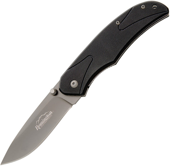 Remington Sportsman Model 830 A/O Large Black Folding Pocket Knife 11510