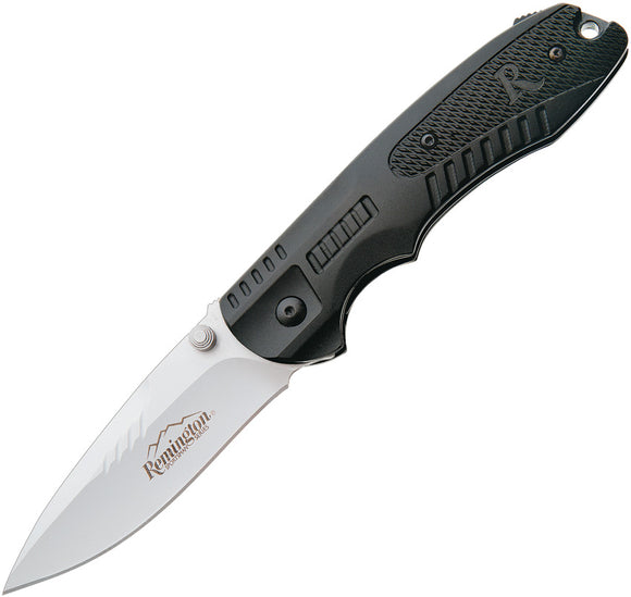Remington Sportsman R51 A/O Clip Point Black Folding Pocket Knife 11301