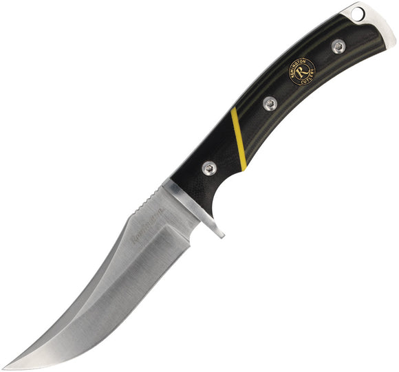 Remington Hunter Black & Green G10 Stainless Trailing Pt Fixed Blade Knife 15633