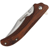 Remington Woodland Linerlock Brown Wood Folding Stainless Pocket Knife 15662