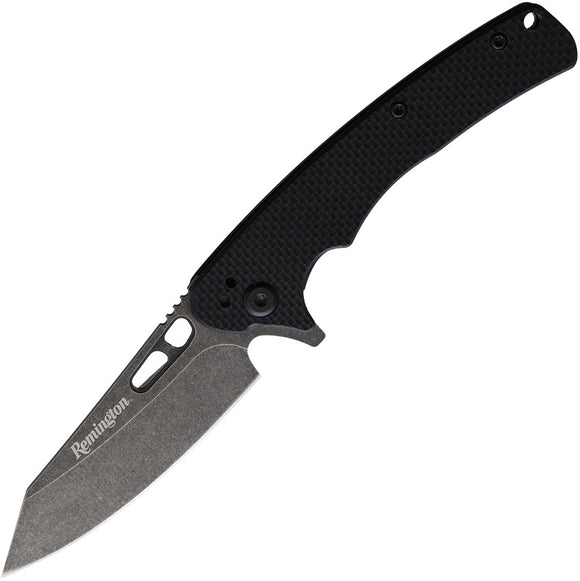 Remington EDC Linerlock Black G10 Folding D2 Steel Folding Pocket Knife 15666