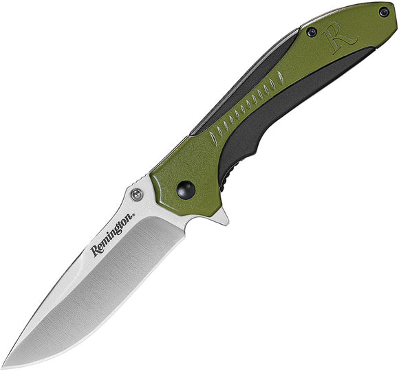 Remington Sportsman Linerlock Green & Black Folding Stainless Pocket Knife 15672