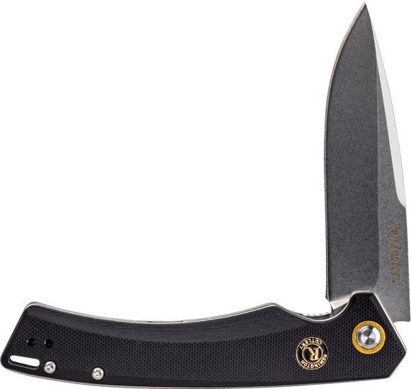 Remington EDC Linerlock Black G10 Folding Stainless Folding Pocket Knife 15734