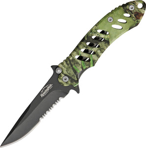 Remington Sportsman FAST Green Camo Linerlock Folding Pocket Knife 18214