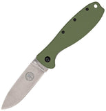 ESEE Zancudo Mosquito Framelock Folding Blade OD Green Front Handle Knife