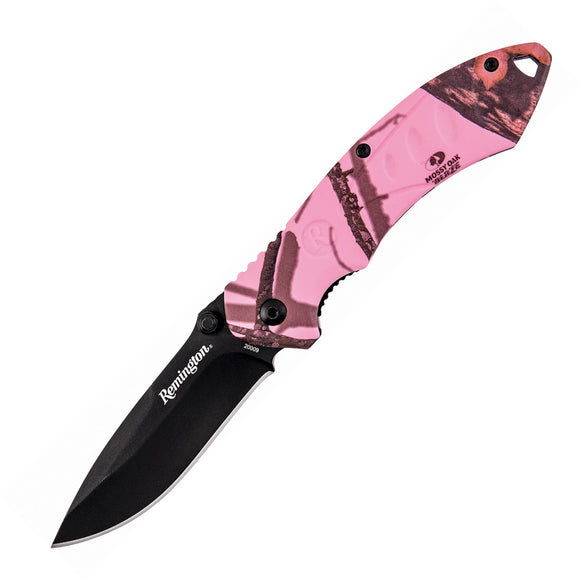 Remington FAST 2.0 Pink Camo Linerlock A/O Assisted Open Folding Knife 20009