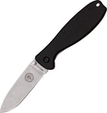 ESEE Zancudo Mosquito D2 Black Handle Framelock Folding Stainless Blade Knife