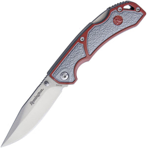 Remington Everyday Red & Gray Aluminum Lockback Folding Knife 50030mc