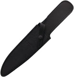 Rambo Last Blood Bowie Black Sculpted Stainless Steel Fixed Blade Knife w/ Sheath 9416