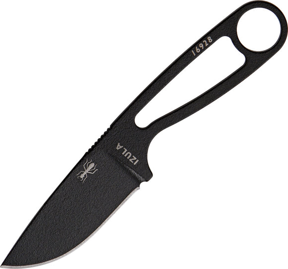 ESEE Izula Black Skeletonized Handle Fixed Carbon Steel Blade Knife RCIB