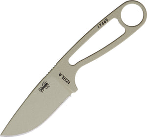 ESEE Izula 6.25" Desert Tan Fixed Blade Skeletonized Handle Knife + Kit RCIDTK