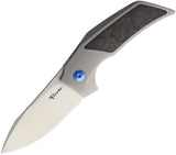 REATE KNIVES T2500 M390 CARBON FIBER FOLDING FLIPPER KNIFE 058