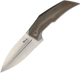 Reate Knives T4000 Framelock Green Handle Folding Knife 068