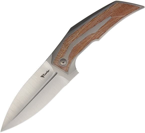 Reate Knives T4000 Framelock Brown Handle Folding Knife 069