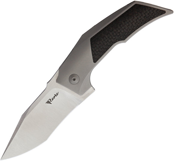 Reate Knives T3000 Framelock Caron Fiber & Titanium M390 Folding Knife