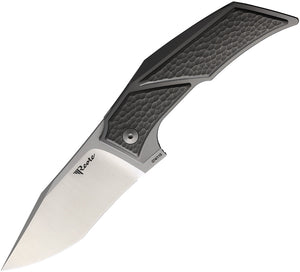 Reate Knives T3500 Framelock Gray Titanium Folding Bohler M390 Pocket Knife 113