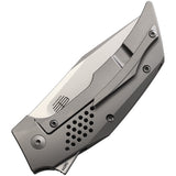 Reate Knives T3500 Framelock Gray Titanium Folding Bohler M390 Pocket Knife 113