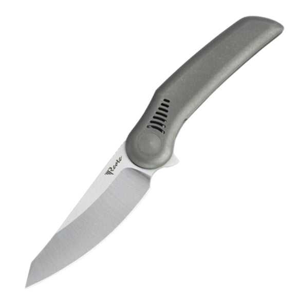 Reate Knives Gents #9 Pocket Knife Dark Gray Titanium Folding M390 GENTS9DB