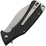 Revo Ness Linerlock Carbon Fiber  Folding D2 Blade Knife 008cf