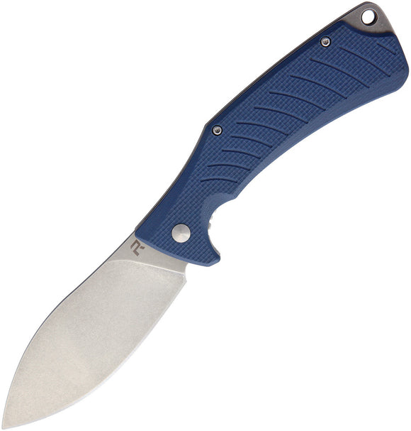 Revo Ness Linerlock Blue Folding Knife 008gry