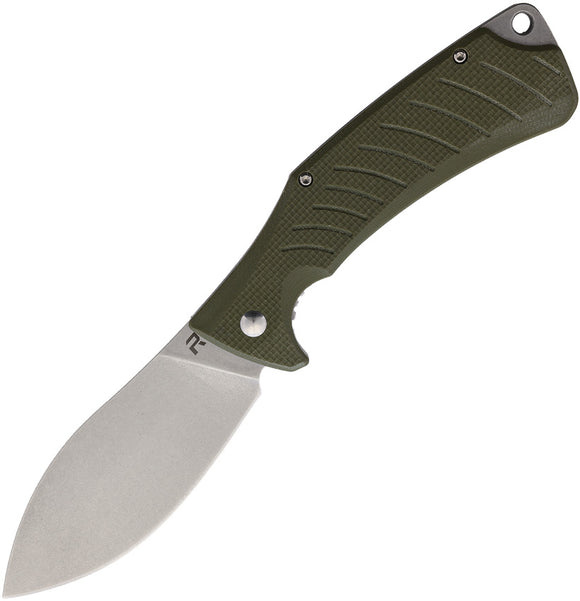 Revo Ness Linerlock OD Green Folding D2 Blade Knife 008odg