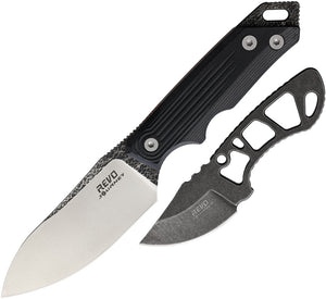 Revo RJ1 Journey Black G10 Fixed Blade w/Companion Fixed blade +Kydex 011blk  -On Sale