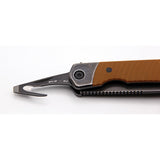 Revo Duo Framelock Brown G10 Folding 9Cr18MoV Drop Point Pocket Knife DUODBRN